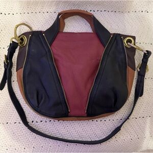 orYANY Black, Brown, and Red Shoulder Bag